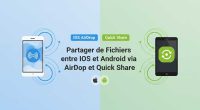comment partager fichiers photo video entre android ios via airdrop quick share tuto guide