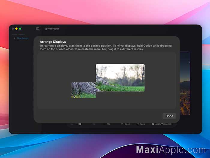 spreadpaper-app-logiciel-ajuster-fonds-ecran-multi-moniteur-macos-mac-gratuit