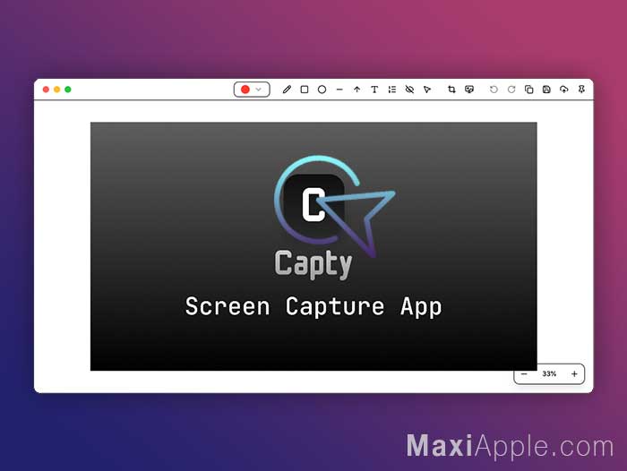 capty beta app mac macos capture ecran pro image et video gratuit