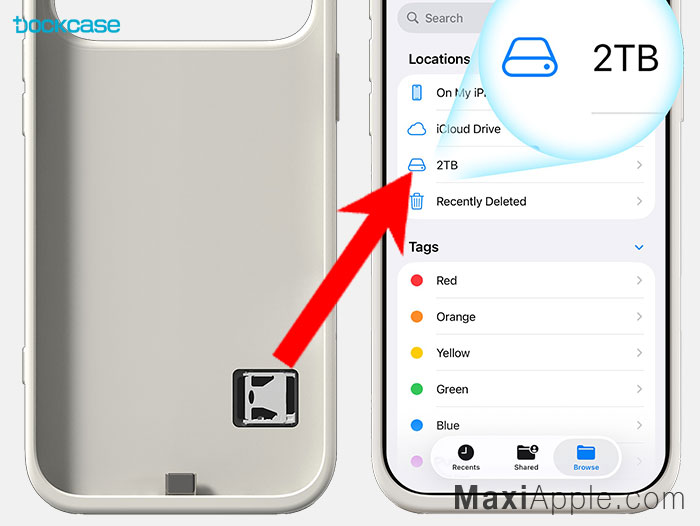 dockcase-selfix-coque-protection-iphone-17-pro-max-ecran-couleur-lecteur-carte-microsd-prix-