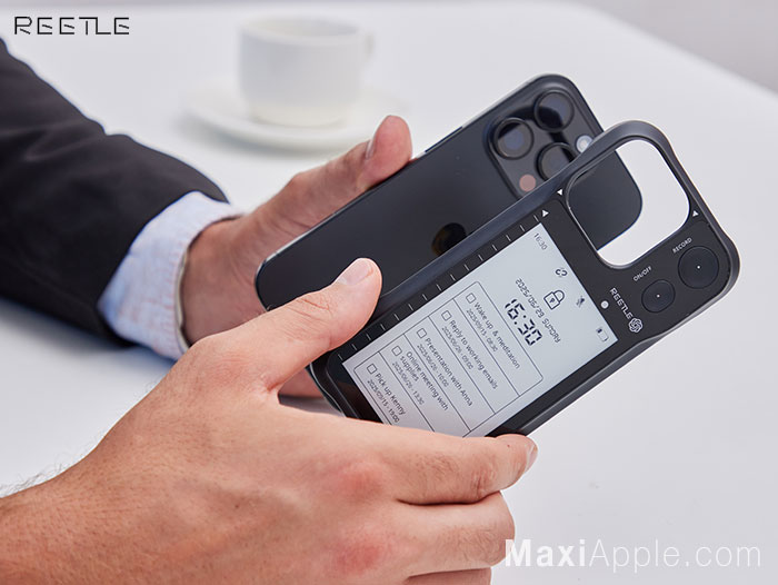 reetle-smartink-i-coque-protection-ia-ai-ecran-e-ink-iphone-17-pro-max-prix-avis