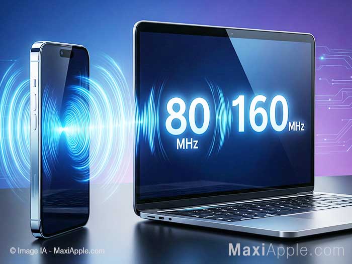 comment-doubler-apple-vitesse-reglages-wifi-160-mhz-macos-ios-ipados-26-guide