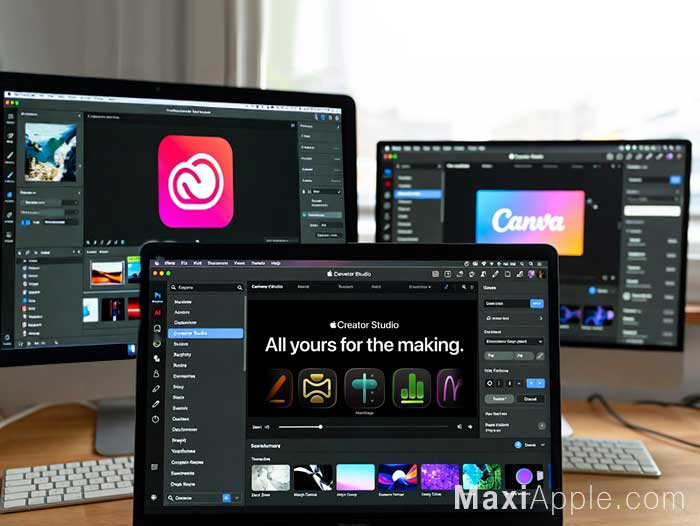 quelle-suite-creative-choisir-apple-creator-studio-adobe-cc-canva-comparatif-mac-pc-ia-ai-prix