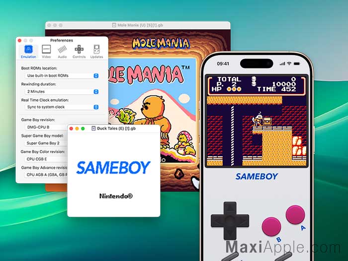 sameboy-app-emulateur-jeux-game-boy-ios-iphone-ipad-mac-macos-windows-gratuit