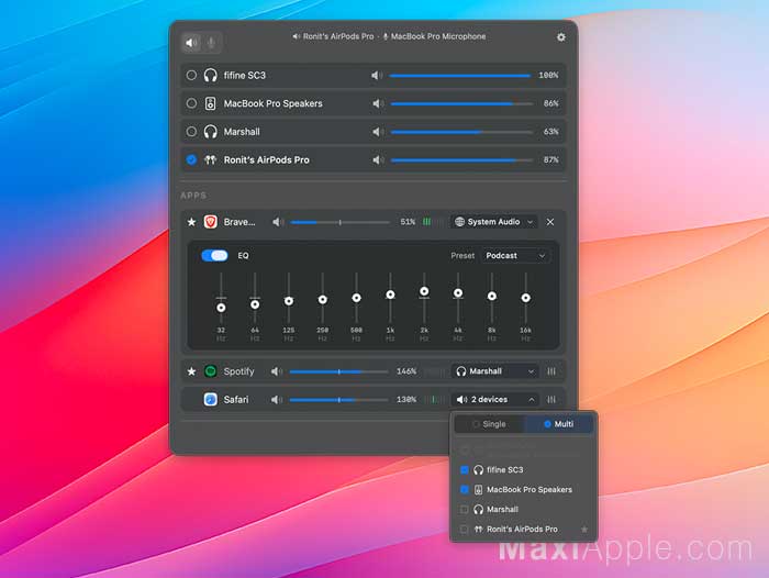 finetune-app-controleur-controle-systeme-audio-pro-mac-macos-gratuit