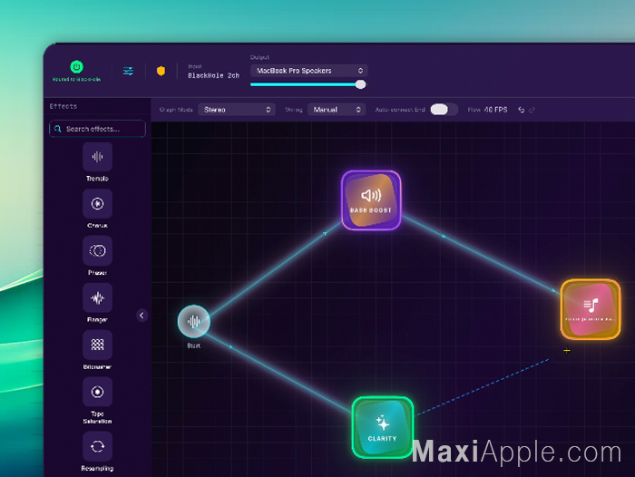sonexis-app-logiciel-controleur-audio-son-pro-avance-macos-mac-gratuit