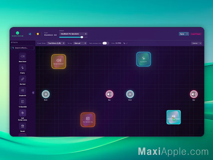 sonexis-app-logiciel-controleur-audio-son-pro-avance-macos-mac-gratuit