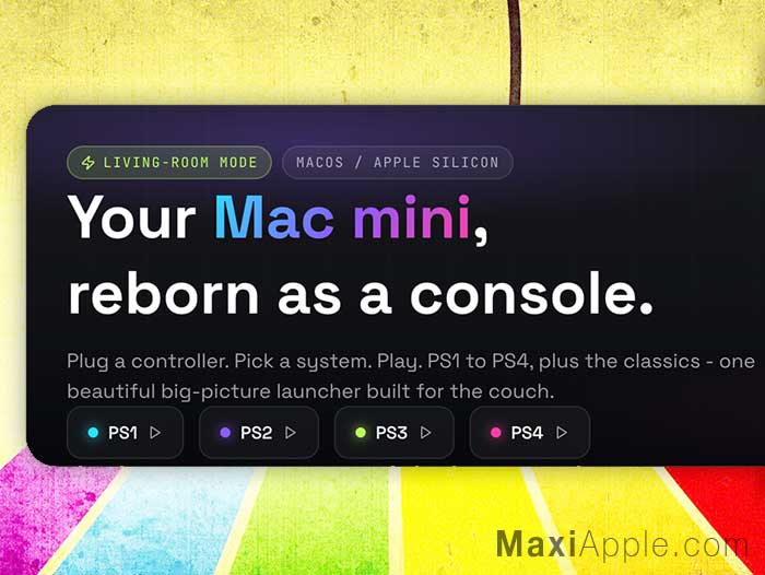 consolemini-emulateur-console-jeux-snes-ps-ps-4-retrogaming-macos-mac-gratuit
