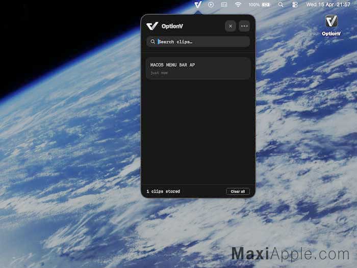 optionv-app-gestionnaire-presse-papiers-illimite-avance-macos-mac-gratuit