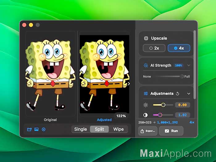 pixzool-mini-logiciel-app-macos-mac-upscaling-agrandissement-photo-image-ia-ai-gratuit