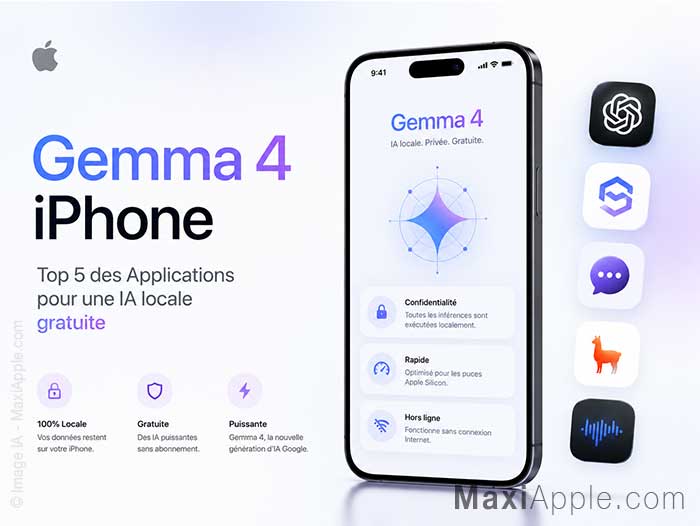 comment executer google gemma 4 ai sur iphone iPad iOS application ia gratuite