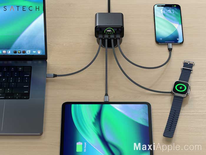 satechi-chargeview-hub-4-ports-usb-c-pd-140w-chargeur-ecran-digital-avis-prix