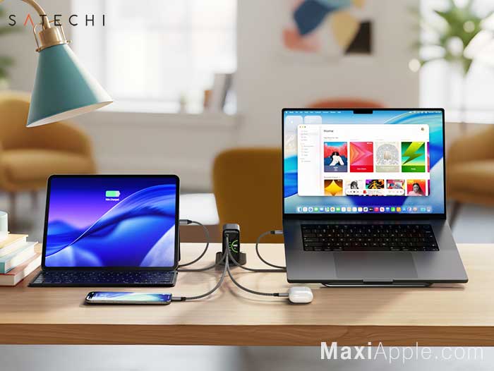 satechi-chargeview-hub-4-ports-usb-c-pd-140w-chargeur-ecran-digital-avis-prix