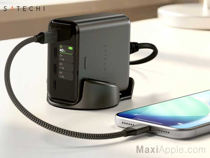 satechi-chargeview-hub-4-ports-usb-c-pd-140w-chargeur-ecran-digital-avis-prix