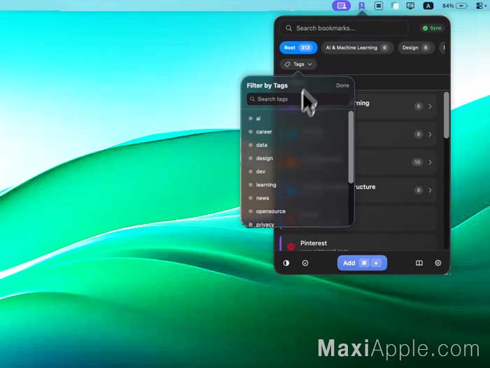 shiori-app-gestionnaire-signets-favoris-logiciel-macos-macos-gratuit