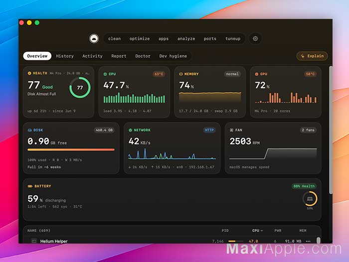burrow-logiciel-mac-macos-alternative-open-source-cleanmymac-gratuit