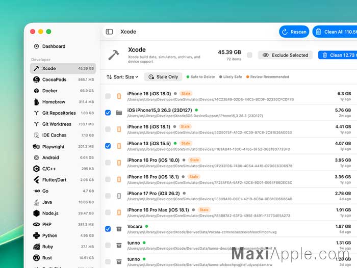 megacleaner-app-utilitaire-nettoyage-developpeurs-mac-macos-gratuit