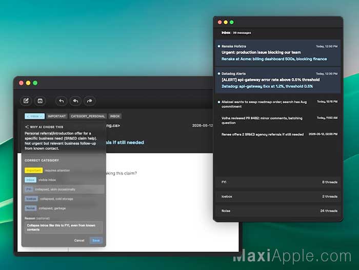 quartz-mail-ai-client-gmail-gestionnaire-courrier-electronique-ia-mac-macos-gratuit