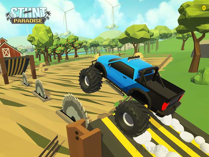stunt-paradise-jeu-course-automobile-cascades-ios-iphone-ipad-android-gratuit