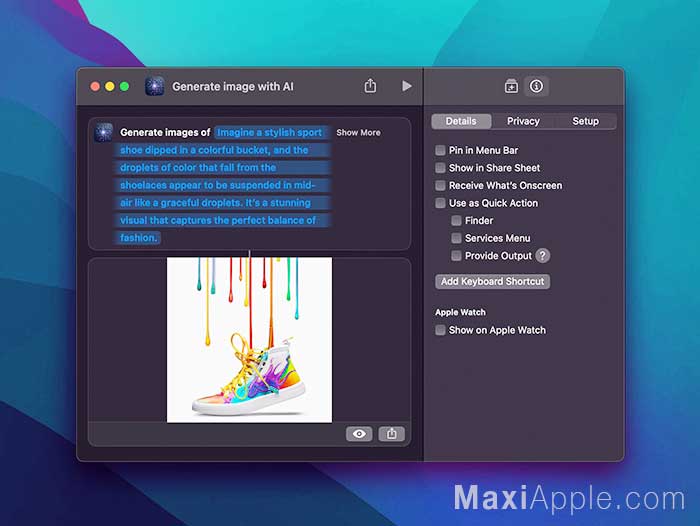 ai-actions-app-automation-ia-raccourcis-shortcuts-app-iphone-ipad-ios-macos-mac-gratuit