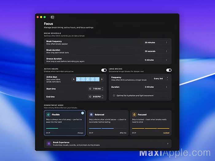 blink-app-logiciel-pause-yeux-posture-hydratation-macos-mac-gratuit