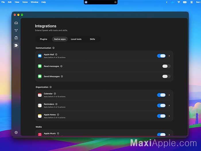 speek-app-logiciel-assistant-vocal-ia-ai-dicte-mac-macos-gratuit