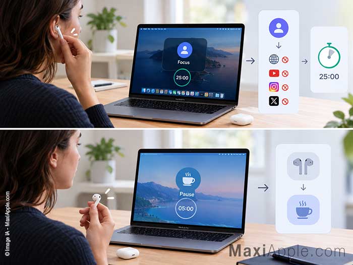 cue-app-declencheur-productivite-concentration-airpods-mac-macos-gratuit