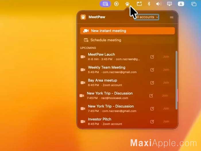 meetpaw-app-visioconference-meet-zoom-teams-barre-menus-mac-macos